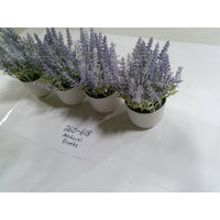 Unbranded Artificial Lavender Plants Set of 4 Purple White Pots Excellent Decor