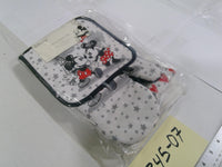 Disney Mickey Minnie 3 Piece Kitchen Set Oven Mitt Pot Holder Towel Multicolor