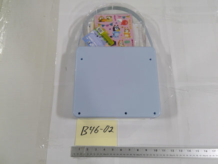 Bluey Creative Case Art Set Tin Carrying Case Kids 3+ Stationery Blue Toy New