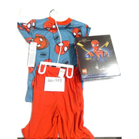 Marvel Spider-Man Pajama Set Boys M 8/10 Blue Red NEW 2-Piece Sleepwear
