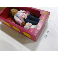 Our Generation Ines & Jojo 18in Doll and Pet Dog Set New NIB Dark Brown Hair