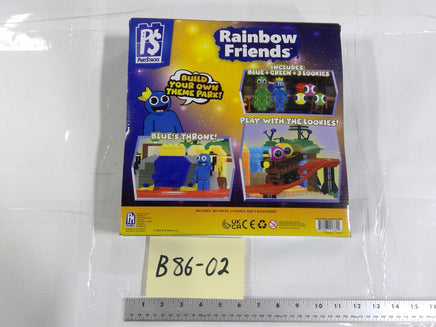 Rainbow Friends Theme Park 382 Pieces 6+ Building Toy Set PhatMojo Blue New