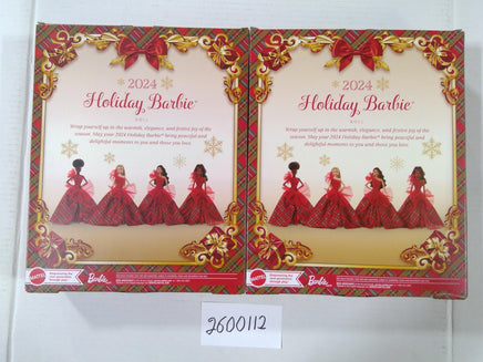 Barbie Dolls Lot 2024 Holiday Barbie Signature Red Gown Set 2 New In Box Mattel