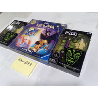 Disney Lorcana Gateway Game & 2 Villains Mystery Figures Bundle New Multi-Color