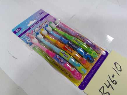 Brush Buddies Care Bears Toothbrushes 6 Pack Soft Bristles Kids Multicolor New
