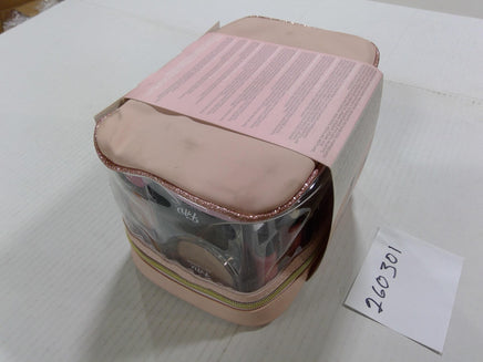 FAO Schwarz Girls Makeup Set Pink Cosmetic Bag Eye Shadow Lipstick Toy Kit Gift