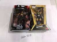 AEW Killswitch All Out PPV WWE Legends Kurt Angle Figure Lot Jazwares Mattel