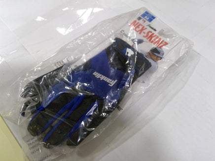 Franklin NEX-SKINZ Batting Gloves Mens Medium Blue Baseball Hook Loop Synthetic