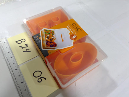 Cook With Color Halloween Snack Box Kids Lunch Container Orange BOO Bento Tray
