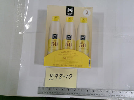 Member's Mark Body Sunscreen Spray SPF 50 27.3oz 3 Pack Broad Spectrum New