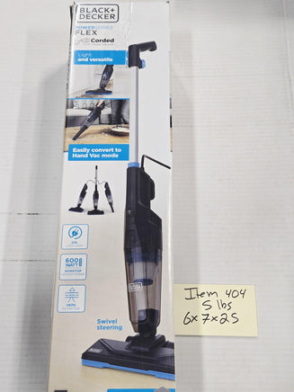 BLACK+DECKER POWERSERIES FLEX Lite Corded 3-in-1 Stick Vacuum HEPA 600W Blue