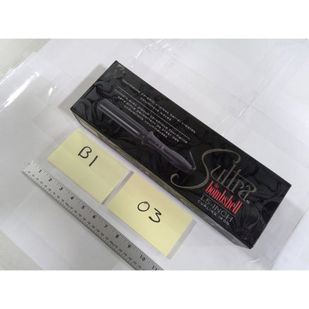 Sultra The Bombshell Curling Iron Women 1.5 Inch Black New NIB Clipless Wand