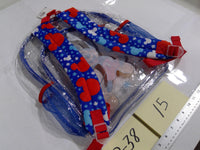 Disney Mickey Mouse Backpack Kids Clear Blue Red Mesh Pockets School Bag NWT