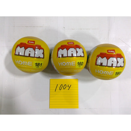 Zuru Max Home Collection Building Blocks Lot of 3 Yellow New Sealed 160-181 Pcs