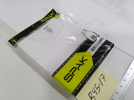 SPAK Tank Undershirts Mens Size M White A-Shirts 3 Pack Cotton Ribbed Multipack