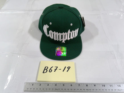Compton Hat Cap Baseball Snapback Mens One Size Green City Streetwear Adjustable