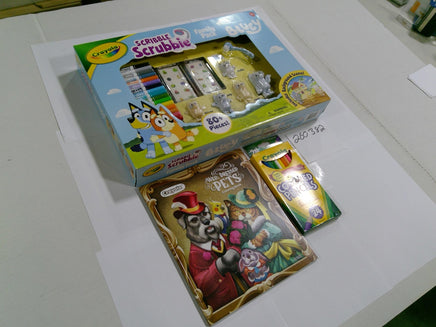 Crayola Scribble Scrubbie Bluey Family Pack 80+ Pc Coloring Book Pencils New