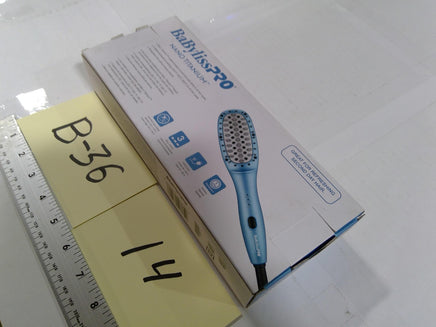 BaBylissPRO Nano Titanium Compact Thermal Paddle Brush 3 Heat Settings Blue New