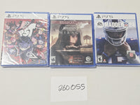 Persona 5 Tactica Assassin's Creed Mirage Madden 24 Sony PS5 Lot New Sealed