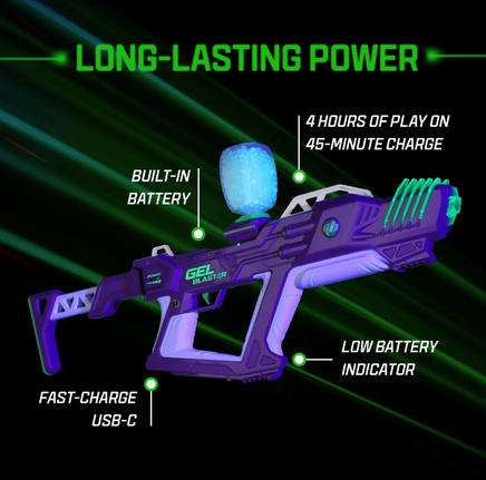 Gel Blaster Starfire XL-Glow-in-Dark Toy Gel Blasters Semi, Full-Auto, Ages 14+