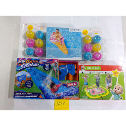 Nerf Intex Cocomelon Summer Water Toy Bundle Kids OS Multicolor New Slide Float