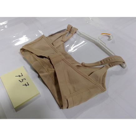 Auden Nursing Pumping Bra Women Medium Tan New Seamless Adjustable Straps