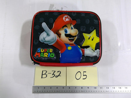 Super Mario Nintendo Lunch Bag Box Case Star Kids New Tags Red Glossy Front