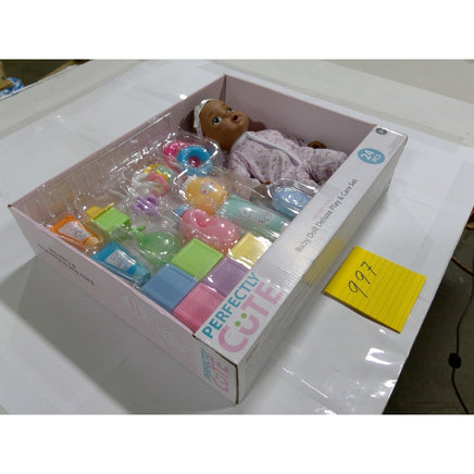 Perfectly Cute Baby Doll Deluxe Play & Care Set 24pc Pink New Pretend Play Toy
