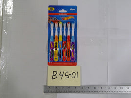 Brush Buddies Hot Wheels Toothbrushes 6 Pack Soft Bristles Kids Boys New