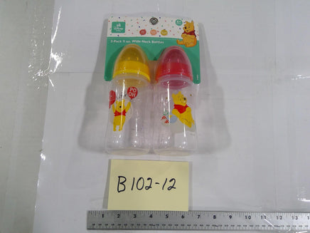 Disney Baby Winnie The Pooh Baby Bottle Set 2 Pack 11oz Infant Multicolor New