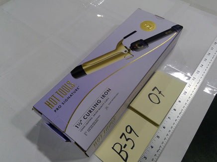 Hot Tools Pro Signature Curling Iron 1.5" Barrel Gold Adjustable Heat New