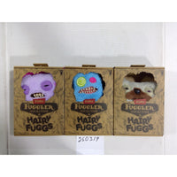 Zuru Fuggler Hairy Fuggs Funny Ugly Monster Plush Set of 3 New Purple Blue White