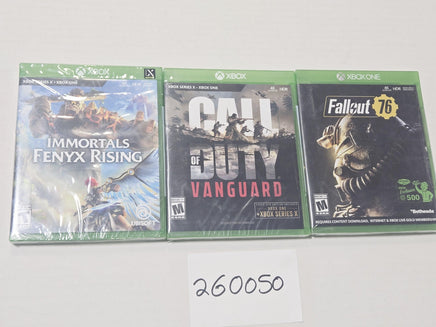 Immortals Fenyx Rising COD Vanguard Fallout 76 Xbox One Series X Lot New Sealed