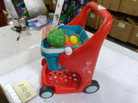 B Toys Shop & Glow Shopping Cart Toy Lights Sounds Kids Ages 1-2 Red New
