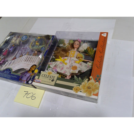 Disney Wish Kingdom of Rosas Character Set Mattel Multi New Figurine Bundle