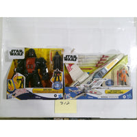 Hasbro Star Wars Power Force Darth Vader Mech & Luke Skywalker X-Wing Lot New