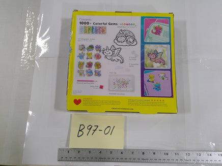 Creativity For Kids Big Gem Diamond Painting Axolotl Stickers Suncatchers New