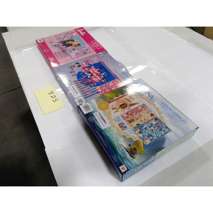 Disney Barbie Moana Art Set Sparkling Journal Bundle Kids New Multicolor 3pk
