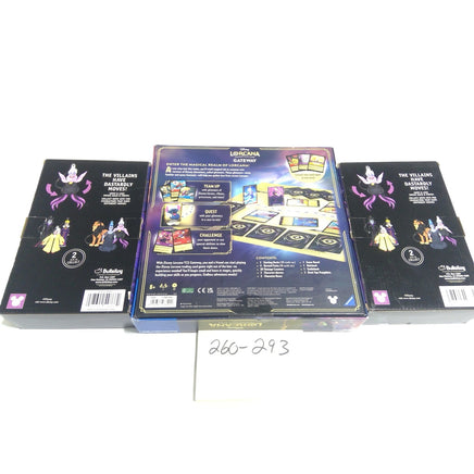 Disney Lorcana Gateway Game & 2 Villains Mystery Figures Bundle New Multi-Color
