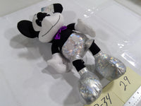 Disney Mickey Mouse 100 Years Of Wonder Plush Toy Black White Silver Outfit New