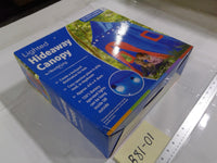 HearthSong Lighted Hideaway Canopy Kids Outdoor Hanging Play Tent 3+ Blue New