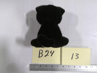 Webkinz Black Cat Plush Toy Small GANZ Stuffed Animal Green Eyes Kitten Cute