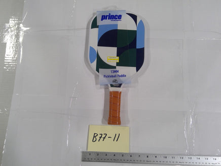 Prince 13MM Pickleball Paddle USA Approved Green Blue Geometric Grip Design