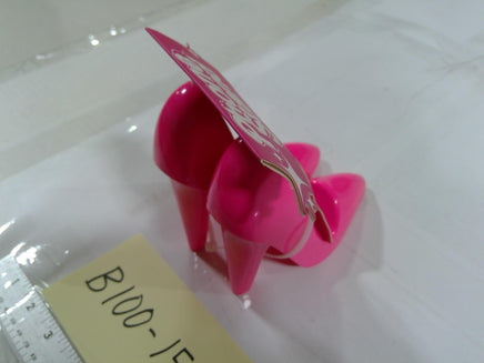 Pink High Heel Phone Stand Desk Holder Universal Glossy Plastic Mount Cute