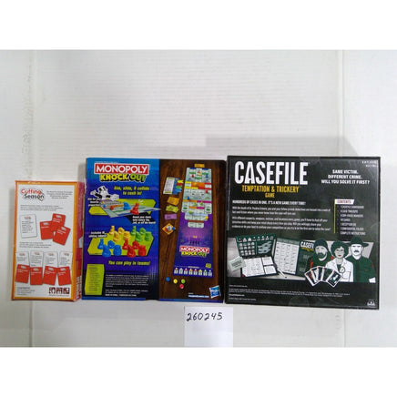 Hasbro Goliath Mixed Board Game Bundle Kids Teens Adults New Monopoly Casefile