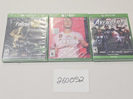 Fallout 76 FIFA 20 Marvel Avengers Xbox One Video Game Lot Of 3 New Sealed