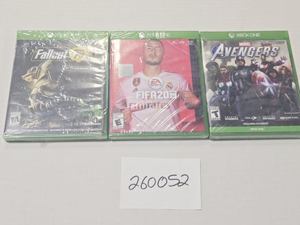 Fallout 76 FIFA 20 Marvel Avengers Xbox One Video Game Lot Of 3 New Sealed