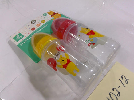 Disney Baby Winnie The Pooh Baby Bottle Set 2 Pack 11oz Infant Multicolor New