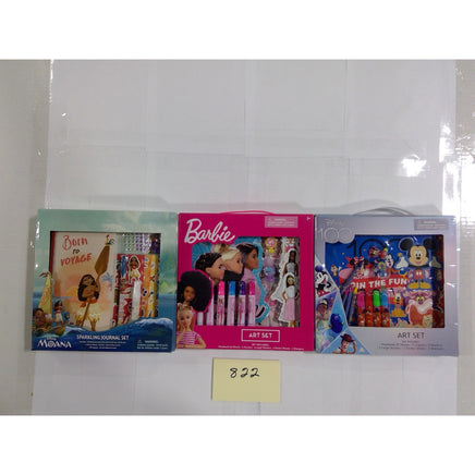 Disney Barbie Art & Journaling Set Bundle Moana Mickey 100 Years New Box Wear