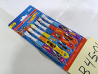Brush Buddies Hot Wheels Toothbrushes 6 Pack Soft Bristles Kids Boys New